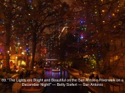069. The Lights are Bright and Beautiful on the San Antonio Riverwalk on a December Night!